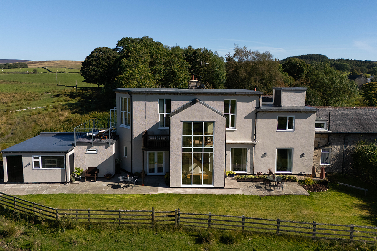 The Library apartments in open Northumberland countryside